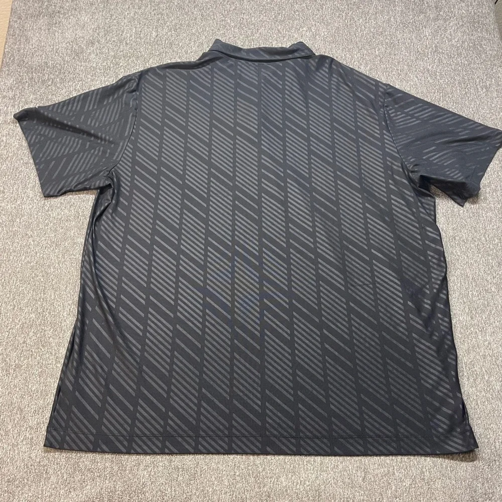 Nike Golf Dri-FIT Embossed Polo shirt Tour Performance Mens XXL‎ Chevron 632412